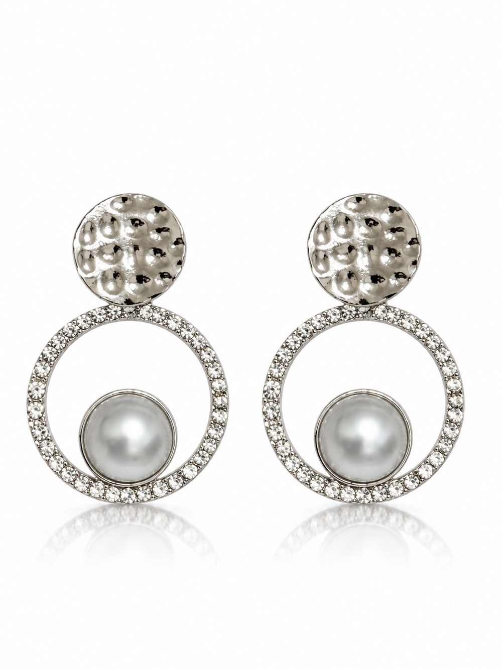 Elegant Silver and Pearl Earrings Women’s Jewelry